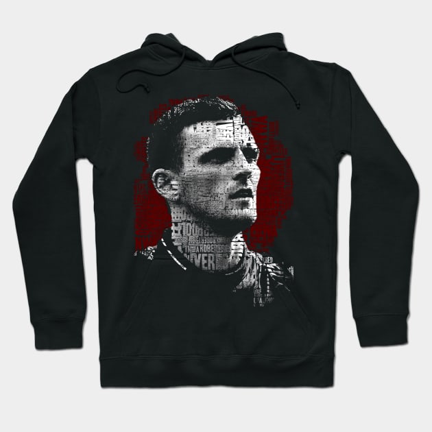 Andy Robertson text art Hoodie by BAJAJU